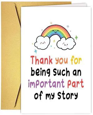 Lovely Thank You Card for Teacher, Rainbow Teaching Assistant Appreciation Gift for Teacher's Birthday Lovely Thank You Card for Teacher, Rainbow Teaching Assistant Appreciation Gift for Teacher's Birthday