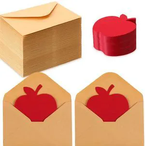 50 Sets Back to School Card Gift with Mini Envelope | Blank Apple Shaped Greeting Cards 4.13 x 2.76 Inch Cute Thank You Gifts Bulk for First Day of School Welcome Teacher Rewards 50 Sets Back to School Card Gift with Mini Envelope | Blank Apple Shaped Greeting Cards 4.13 x 2.76 Inch Cute Thank You Gifts Bulk for First Day of School Welcome Teacher Rewards