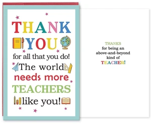 Teacher Appreciation Card, Cute Thank You Card for Teacher, Teachers Appreciation Week Gift from Students, Thank You for All That You Do Teacher Appreciation Card, Cute Thank You Card for Teacher, Teachers Appreciation Week Gift from Students, Thank You for All That You Do