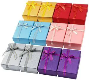 12 Pcs Small Jewelry Gift Boxes, 3.1 x 1.9 x 1 Inch Small Empty Gift Boxes Set for Earrings Rings Necklaces, Jewelry Gifts Box for Wedding Anniversaries Birthday Valentine's Day 12 Pcs Small Jewelry Gift Boxes, 3.1 x 1.9 x 1 Inch Small Empty Gift Boxes Set for Earrings Rings Necklaces, Jewelry Gifts Box for Wedding Anniversaries Birthday Valentine's Day