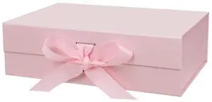 10.5"x7.5"x3.1" Pink Magnetic Gift Box with Lid & Ribbon for Present | Cute Decorative Gift Boxes for Wedding, Birthday, Baby Shower, Graduation,Bridesmaid, Valentines day, Mother's Day, Christmas 10.5"x7.5"x3.1" Pink Magnetic Gift Box with Lid & Ribbon for Present | Cute Decorative Gift Boxes for Wedding, Birthday, Baby Shower, Graduation,Bridesmaid, Valentines day, Mother's Day, Christmas