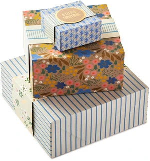 Gift Boxes, 3-Pack, Assorted Sizes (Flowers and Stripes) Gift Boxes, 3-Pack, Assorted Sizes (Flowers and Stripes)