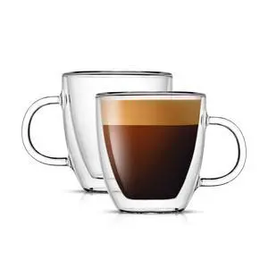 Savor Double Wall Insulated Glasses Espresso Mugs (Set of 2) - 5.4-Ounces Savor Double Wall Insulated Glasses Espresso Mugs (Set of 2) - 5.4-Ounces
