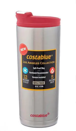 Travel Coffee Mug - 16 Oz. Stainless Steel Insulated Coffee Mug, Leak Proof Tumbler w/Dishwasher Safe Lid, Double Wall Travel Coffee Cup, Reusable Insulated Tumbler for Hot & Cold Beverages Travel Coffee Mug - 16 Oz. Stainless Steel Insulated Coffee Mug, Leak Proof Tumbler w/Dishwasher Safe Lid, Double Wall Travel Coffee Cup, Reusable Insulated Tumbler for Hot & Cold Beverages