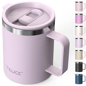 12 oz Insulated Coffee Mug with Lid and Handle | BPA-Free Lid, Double-Wall Vacuum Insulation, Stainless Steel Coffee Cup,Dishwasher Safe Mug for Hot & Cold Drinks,LightPurple 12 oz Insulated Coffee Mug with Lid and Handle | BPA-Free Lid, Double-Wall Vacuum Insulation, Stainless Steel Coffee Cup,Dishwasher Safe Mug for Hot & Cold Drinks,LightPurple