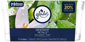 1-Wick Scented Candle Jar, Dewdrop Petals, Air Freshener Infused with Essential Oils, 4.08 Oz, 2 Count 1-Wick Scented Candle Jar, Dewdrop Petals, Air Freshener Infused with Essential Oils, 4.08 Oz, 2 Count