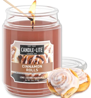 Fall Scented Candles, Cinnamon Rolls, 18 oz Jar, Proudly Poured in The USA, Aromatherapy Candle, Single-Wick with 110 Hours of Burn Time, Perfect for Creating an Inviting Ambiance Fall Scented Candles, Cinnamon Rolls, 18 oz Jar, Proudly Poured in The USA, Aromatherapy Candle, Single-Wick with 110 Hours of Burn Time, Perfect for Creating an Inviting Ambiance