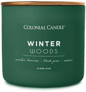 Winter Woods Scented Jar Candle, Pop of Color Collection, 3 Wick, Green, 14.5 oz - Up to 60 Hours Burn Winter Woods Scented Jar Candle, Pop of Color Collection, 3 Wick, Green, 14.5 oz - Up to 60 Hours Burn