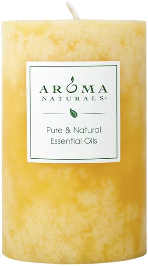Essential Oil Orange and Lemongrass Scented Pillar Candle, Ambiance, 2.5 inch x 4 inch, Yellow Essential Oil Orange and Lemongrass Scented Pillar Candle, Ambiance, 2.5 inch x 4 inch, Yellow