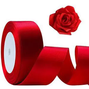 25 Yards 1-1/2" Red Satin Ribbon for Crafts Gift Wrapping Wedding | Smooth Single Face Satin, Fade-Proof Polyester, For Gift Wrapping Wedding Bouquets Bows, Easy Cut, Multi-Use Decor Ribbon 25 Yards 1-1/2" Red Satin Ribbon for Crafts Gift Wrapping Wedding | Smooth Single Face Satin, Fade-Proof Polyester, For Gift Wrapping Wedding Bouquets Bows, Easy Cut, Multi-Use Decor Ribbon