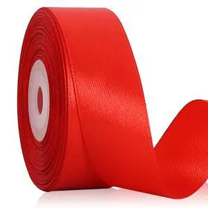 Satin Ribbons Red 1 Inch 25 Yard for Gift Wrapping and Crafts | Solid Silk Fabric For Flowers Bouquet Wrap Graduation Lei Hair Bows Making Christmas Halloween Wedding Car Party Decoration Satin Ribbons Red 1 Inch 25 Yard for Gift Wrapping and Crafts | Solid Silk Fabric For Flowers Bouquet Wrap Graduation Lei Hair Bows Making Christmas Halloween Wedding Car Party Decoration