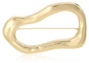 Irregular Geometric Brooch Lapel Shawl Pin Fashion Sweater Hat Scarf Suit Dress Clothes Accessories Brooches Pins for Women Men Unique Jewelry Decor (Gold) Irregular Geometric Brooch Lapel Shawl Pin Fashion Sweater Hat Scarf Suit Dress Clothes Accessories Brooches Pins for Women Men Unique Jewelry Decor (Gold)