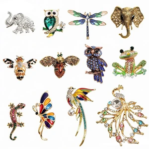 Set of 12 Women Brooches, Rhinestone Animal Insect Vintage Brooches and Pins, Valentine's Day Gifts Set of 12 Women Brooches, Rhinestone Animal Insect Vintage Brooches and Pins, Valentine's Day Gifts