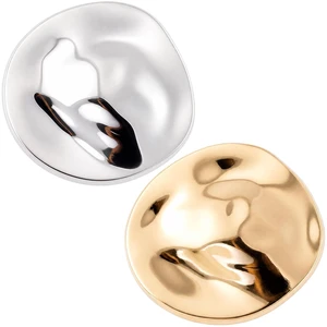 2 Pcs Irregular Disc Brooches, Round Brooch Pins, Gold, Silver | Alloy build, 4x3.6cm, vintage geometric style, easy to pin, lapel pins for dresses, sweaters, coats, costumes, wedding, party 2 Pcs Irregular Disc Brooches, Round Brooch Pins, Gold, Silver | Alloy build, 4x3.6cm, vintage geometric style, easy to pin, lapel pins for dresses, sweaters, coats, costumes, wedding, party