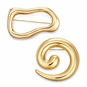 2PCS Geometric Brooch Set Gold Brooches for Women Round Spiral Irregular Lapel Pins Brooches and Pins for Women Men Coat Scarf Dress Wedding Party Jewelry 2PCS Geometric Brooch Set Gold Brooches for Women Round Spiral Irregular Lapel Pins Brooches and Pins for Women Men Coat Scarf Dress Wedding Party Jewelry