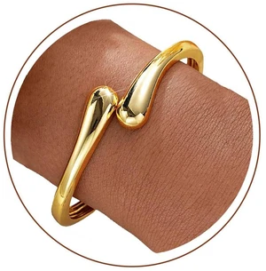 Gold Bracelets for Women Trendy Non Tarnish Bangle Cuff Bracelet Jewelry | 14K Gold Plated Chunky Dainty Bracelet, Waterproof Gold Bangle Bracelet Gifts for Women Gold Bracelets for Women Trendy Non Tarnish Bangle Cuff Bracelet Jewelry | 14K Gold Plated Chunky Dainty Bracelet, Waterproof Gold Bangle Bracelet Gifts for Women