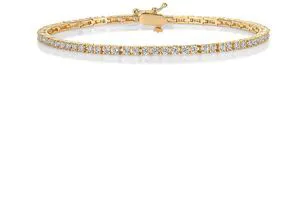 CZ Classic Tennis Bracelet for Women, 14K Gold Plated, Yellow Gold | Gold Bracelets for Women, Classic Tennis Bracelet, Cubic Zirconia Bracelet, Prong Set CZ CZ Classic Tennis Bracelet for Women, 14K Gold Plated, Yellow Gold | Gold Bracelets for Women, Classic Tennis Bracelet, Cubic Zirconia Bracelet, Prong Set CZ