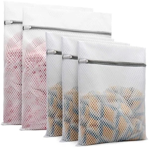 5Pcs Durable Honeycomb Mesh Laundry Bags for Delicates | (2Large, 3Medium) 5Pcs Durable Honeycomb Mesh Laundry Bags for Delicates | (2Large, 3Medium)