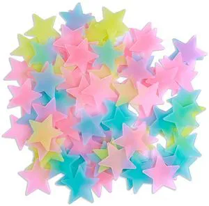 100pcs Glow in The Dark Luminous Stars Fluorescent Noctilucent Plastic Stars Wall Stickers Glowing Stars Decals for Home Art Decor Nursery Ceiling Kids Babys Bedroom Room Multicolor 100pcs Glow in The Dark Luminous Stars Fluorescent Noctilucent Plastic Stars Wall Stickers Glowing Stars Decals for Home Art Decor Nursery Ceiling Kids Babys Bedroom Room Multicolor