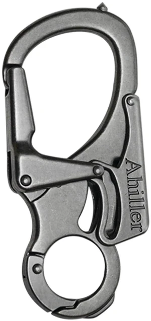 Double Lock Carabiner Clip, Tungsten Steel Tip Keychain for Outdoor | Gunmetal-1P, 3.3-inch Heavy Duty Zinc Alloy Multi Tool Carabiner, Portable EDC Key Ring for Camping, Hiking & Backpack Use Double Lock Carabiner Clip, Tungsten Steel Tip Keychain for Outdoor | Gunmetal-1P, 3.3-inch Heavy Duty Zinc Alloy Multi Tool Carabiner, Portable EDC Key Ring for Camping, Hiking & Backpack Use