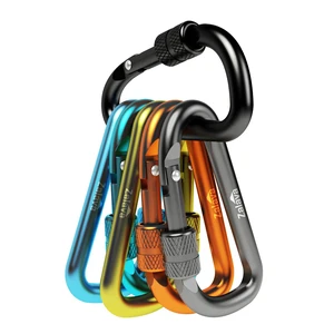 6PCS Carabiner Keychain, 2'' Aluminum D-Ring Clip Caribeener with Hook, On-Demand Locking, Multicolor, for Keychain, Hiking, Fishing, Camping, Dog Walking 6PCS Carabiner Keychain, 2'' Aluminum D-Ring Clip Caribeener with Hook, On-Demand Locking, Multicolor, for Keychain, Hiking, Fishing, Camping, Dog Walking