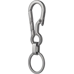 KM01 Titanium EDC Keychain Clip with Bottle Opener | Quick Release Carabiner Key Ring Holder, Compact Pocket Tool, Daily Carry Accessory for Men KM01 Titanium EDC Keychain Clip with Bottle Opener | Quick Release Carabiner Key Ring Holder, Compact Pocket Tool, Daily Carry Accessory for Men