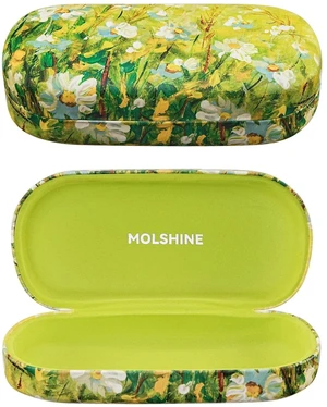 Hard Shell Leather Sunglasses Case,Classic Large Glasses Case for Women Men,Sunglass Eyeglasses (Green Daisy) Hard Shell Leather Sunglasses Case,Classic Large Glasses Case for Women Men,Sunglass Eyeglasses (Green Daisy)