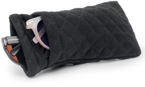 Double Glasses Case Soft Eyeglass Case For Women Men | Sponge-padded Lining Squeeze Top Sunglasses Case Stitched Cleaning Cloth Removable Wrist Strap for Daily Use Travel Double Glasses Case Soft Eyeglass Case For Women Men | Sponge-padded Lining Squeeze Top Sunglasses Case Stitched Cleaning Cloth Removable Wrist Strap for Daily Use Travel