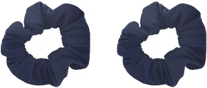 Solid Scrunchies for Women, Set of 2, Navy Blue | Hair Ties for Ponytails & Buns, Soft Cotton Fabric, Gentle No-Crease Hold, Thick and Thin Hair Solid Scrunchies for Women, Set of 2, Navy Blue | Hair Ties for Ponytails & Buns, Soft Cotton Fabric, Gentle No-Crease Hold, Thick and Thin Hair