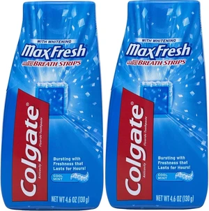 Max Fresh Liquid Toothpaste with Mini Breath Strips, Cool Mint, 4.6 oz (Packaging May Vary) (Pack of 2) Max Fresh Liquid Toothpaste with Mini Breath Strips, Cool Mint, 4.6 oz (Packaging May Vary) (Pack of 2)