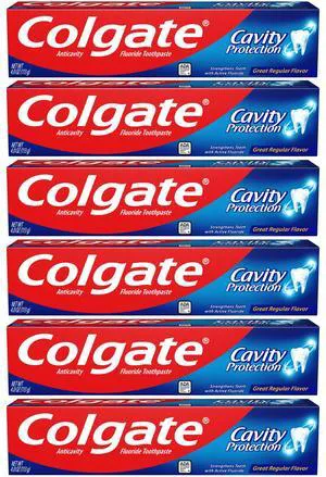 Cavity Protection Toothpaste with Fluoride - 4 Ounce (Pack of 6) Cavity Protection Toothpaste with Fluoride - 4 Ounce (Pack of 6)