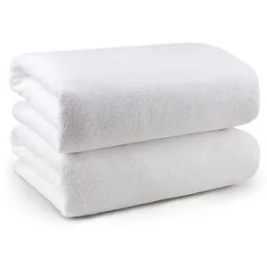 Bath Towels, Soft Feel Bath Towel, 2 Pack (27'' x 54'') | Highly Absorbent, Quick Drying Microfiber Towels for Body, Sport, Yoga, SPA, Fitness, Bathroom -White Bath Towels, Soft Feel Bath Towel, 2 Pack (27'' x 54'') | Highly Absorbent, Quick Drying Microfiber Towels for Body, Sport, Yoga, SPA, Fitness, Bathroom -White