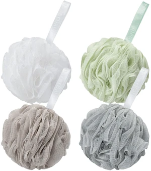 Loofah Sponge 75g/Piece, Exfoliating Bath Sponge Body Scrubber - Loofa Set of 4 Neutral Colors (Large) Loofah Sponge 75g/Piece, Exfoliating Bath Sponge Body Scrubber - Loofa Set of 4 Neutral Colors (Large)
