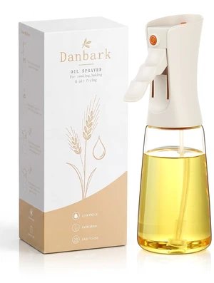 Oil Sprayer for Cooking, 9.5oz(280ml) Glass Olive Oil Spray Bottle, 1g Per Spray Wide Angle Mist, Travel Lock, Ergonomic Grip for Air Fryer, BBQ, Salad and GrillingWhite Oil Sprayer for Cooking, 9.5oz(280ml) Glass Olive Oil Spray Bottle, 1g Per Spray Wide Angle Mist, Travel Lock, Ergonomic Grip for Air Fryer, BBQ, Salad and GrillingWhite