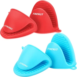 Mini Silicone Oven Mitts, 4 Pcs (2 Pairs) Heat Resistant Gloves | Non-slip & heat resistant. Compact design ideal for air fryers, baking & grills. 100% dishwasher safe for easy cleaning Mini Silicone Oven Mitts, 4 Pcs (2 Pairs) Heat Resistant Gloves | Non-slip & heat resistant. Compact design ideal for air fryers, baking & grills. 100% dishwasher safe for easy cleaning