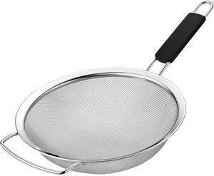 9" Large Fine Mesh Strainer with Thermo Plastic Rubber Handle - Sieve Fine Mesh Stainless Steel - Ideal Kitchen Essential to Strain Pasta, Quinoa and Rice 9" Large Fine Mesh Strainer with Thermo Plastic Rubber Handle - Sieve Fine Mesh Stainless Steel - Ideal Kitchen Essential to Strain Pasta, Quinoa and Rice