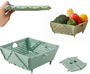 Small Collapsible Kitchen Colander and Strainer (1pcs) | Foldable Space-Saving Small Collapsible Kitchen Colander and Strainer (1pcs) | Foldable Space-Saving