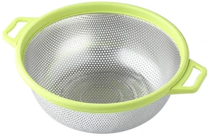 Stainless Steel Colander With Handle and Legs, Large Metal Green Strainer for Pasta, Spaghetti, Berry, Veggies, Fruits, Noodles, Salads, 5-quart 10.5 Kitchen Mesh Colander, Dishwasher Safe Stainless Steel Colander With Handle and Legs, Large Metal Green Strainer for Pasta, Spaghetti, Berry, Veggies, Fruits, Noodles, Salads, 5-quart 10.5 Kitchen Mesh Colander, Dishwasher Safe
