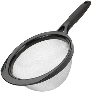 Touch 8" Stainless Steel Wire Mesh Strainer with Non-slip Grip Handle Touch 8" Stainless Steel Wire Mesh Strainer with Non-slip Grip Handle