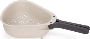 Droplet Compact Colander with Folding Handles, Space-Saving Design, Easy-Pour Corners, for Draining Vegetables, Pasta, Fruits Droplet Compact Colander with Folding Handles, Space-Saving Design, Easy-Pour Corners, for Draining Vegetables, Pasta, Fruits