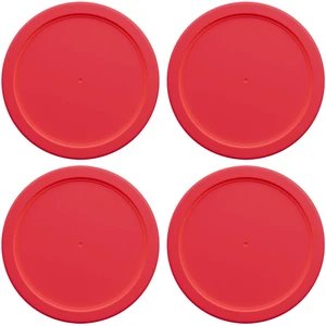 Replacement Lids for Pyrex 4-Cup Glass Food Storage Container Bowls, 6-Inch Plastic Round Lids Covers fits Pyrex 7201-PC, Airtight & Leakproof (4-Pack, Red) Replacement Lids for Pyrex 4-Cup Glass Food Storage Container Bowls, 6-Inch Plastic Round Lids Covers fits Pyrex 7201-PC, Airtight & Leakproof (4-Pack, Red)