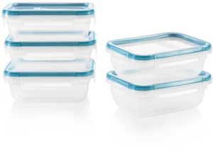 Plastic Total Solution (5-Pack, 3-Cup) Food Storage Containers Set | Plastic meal prep containers with plastic BPA-free lids with 4 locking tabs, microwave, dishwasher, & freezer safe Plastic Total Solution (5-Pack, 3-Cup) Food Storage Containers Set | Plastic meal prep containers with plastic BPA-free lids with 4 locking tabs, microwave, dishwasher, & freezer safe
