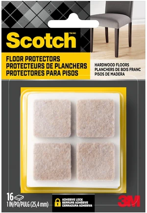 Felt Pads 16 PCS Beige, Felt Furniture Pads for Protecting Hardwood Floors, 1 x 1 in. Square, Easy-to-Apply, Self-Stick Design, Reliable Protection from Nicks, dents and Scratches (SP802-NA) Felt Pads 16 PCS Beige, Felt Furniture Pads for Protecting Hardwood Floors, 1 x 1 in. Square, Easy-to-Apply, Self-Stick Design, Reliable Protection from Nicks, dents and Scratches (SP802-NA)