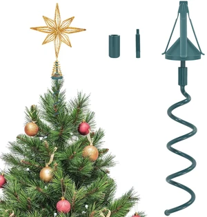 Christmas Tree Topper Holder Twist on Universal Tree Topper Stabilizer with Adjustable Attachment,Christmas Tree Topper Adapter Plastic Tree Topper Support Fits Most Basic Types Christmas Tree Topper Holder Twist on Universal Tree Topper Stabilizer with Adjustable Attachment,Christmas Tree Topper Adapter Plastic Tree Topper Support Fits Most Basic Types