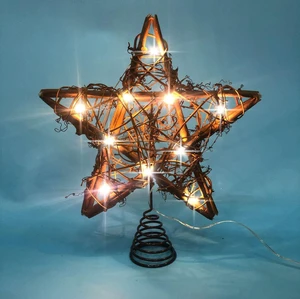 Christmas Tree Topper Farmhouse Christmas Decor Christmas Tree Decorations Rattan Natural Christmas Tree Star with 10 Warm LED Lights for Rustic Christmas Ornaments Holiday Seasonal Decoration 10 Inch Christmas Tree Topper Farmhouse Christmas Decor Christmas Tree Decorations Rattan Natural Christmas Tree Star with 10 Warm LED Lights for Rustic Christmas Ornaments Holiday Seasonal Decoration 10 Inch