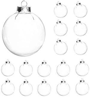 16pcs Clear Fillable Ornaments Balls,2.36in Christmas Balls Craft Ornaments | DIY Hanging Clear Plastic Balls for Christmas Tree,Halloween and Wedding Birthday Party Decorations,Creative Gifts(60 mm) 16pcs Clear Fillable Ornaments Balls,2.36in Christmas Balls Craft Ornaments | DIY Hanging Clear Plastic Balls for Christmas Tree,Halloween and Wedding Birthday Party Decorations,Creative Gifts(60 mm)
