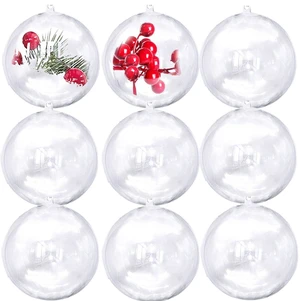 80mm/3.15inch=10Set 20pcs Large Clear Ball Ornaments, Big Fillable Christmas Balls Shatterproof Ornament Baubles for DIY Crafts Christmas Wedding Party Decor (10) 80mm/3.15inch=10Set 20pcs Large Clear Ball Ornaments, Big Fillable Christmas Balls Shatterproof Ornament Baubles for DIY Crafts Christmas Wedding Party Decor (10)