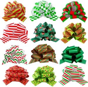 24PCS Christmas Wrap Gifts Pull Bows,Large Ribbon Bows Wrapping Accessory for Xmas Bouquet Basket Bottles Supplies Christmas Wrapping Decoration 24PCS Christmas Wrap Gifts Pull Bows,Large Ribbon Bows Wrapping Accessory for Xmas Bouquet Basket Bottles Supplies Christmas Wrapping Decoration