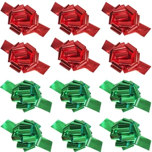 12Pcs Large Christmas Pull Bows,6 Inches Xmas Pull Bows Christmas Ribbon for Presents,Pull Bows for Gift Wrapping Gift Baskets,Birthday Parties,Bouquet,and Other Gift Decorations (12 red,Green) 12Pcs Large Christmas Pull Bows,6 Inches Xmas Pull Bows Christmas Ribbon for Presents,Pull Bows for Gift Wrapping Gift Baskets,Birthday Parties,Bouquet,and Other Gift Decorations (12 red,Green)