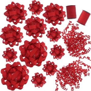 16 PCS Gift Bows,Bows for Gift Wrapping and Presents,Christmas Bows,for Parties, Birthdays, Weddings or Other Holidays. (Red) 16 PCS Gift Bows,Bows for Gift Wrapping and Presents,Christmas Bows,for Parties, Birthdays, Weddings or Other Holidays. (Red)